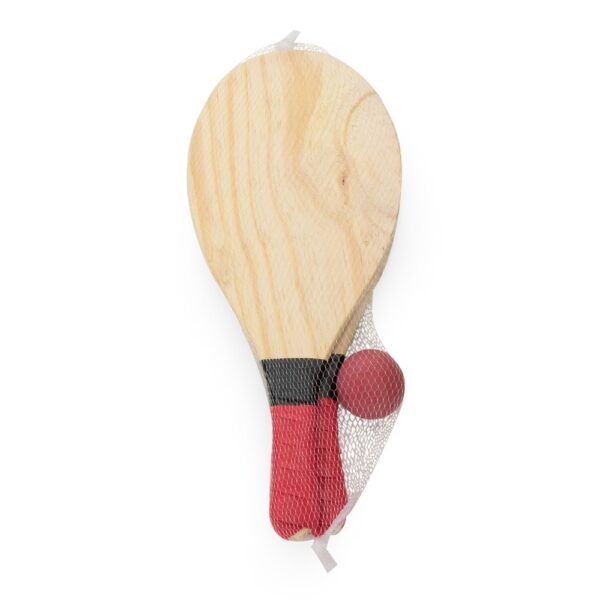Kit frescobol vermelho personalizado gravação corporativa