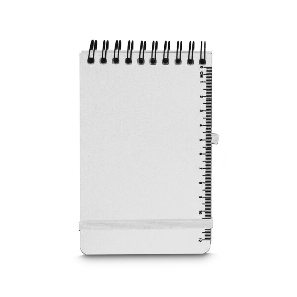 Brinde caderno azul capa PP pauta personalizado