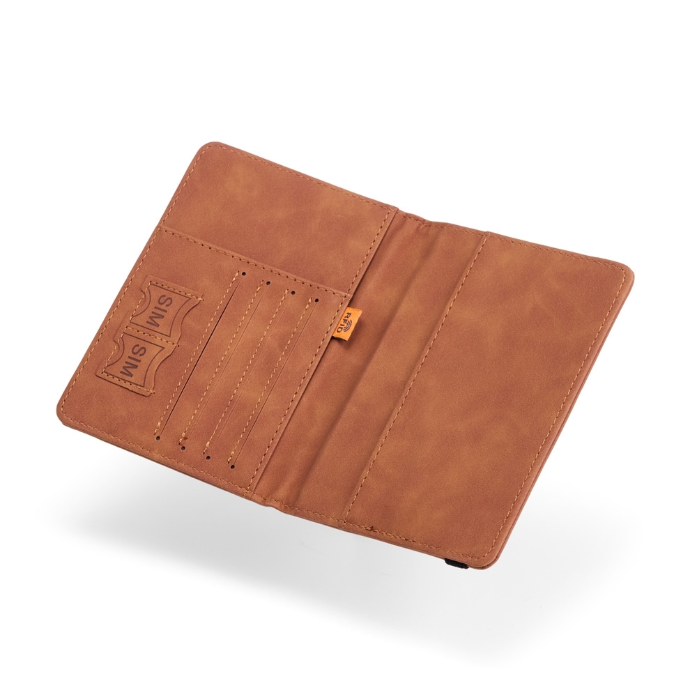 - Huble Brindes Corporativos Porta Passaporte Personalizado Couro Sintético - HUBZB-18880 - Imagem 2