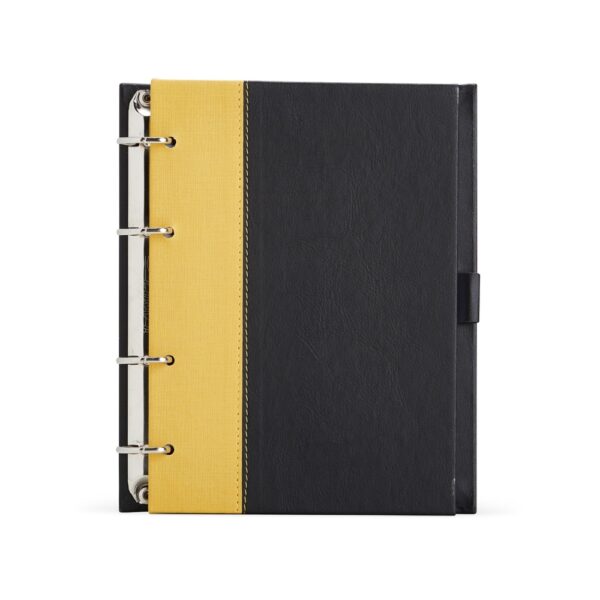 Caderno couro sintético vermelho personalizado silk