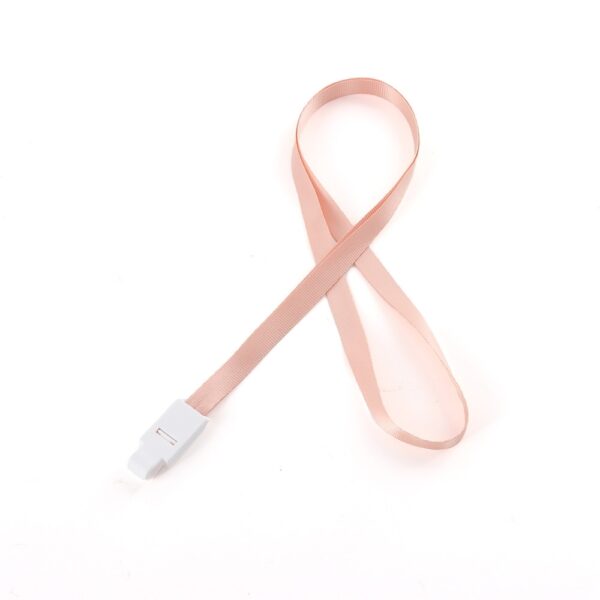 Cordão para crachá cinza personalizado com gravação