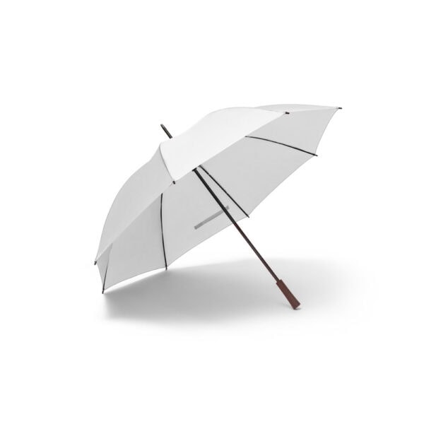 Brinde guarda-chuva preto transfer logomarca empresa
