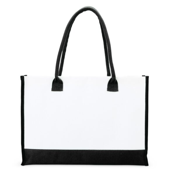 Bolsa lona laranja com gravação silk para brindes