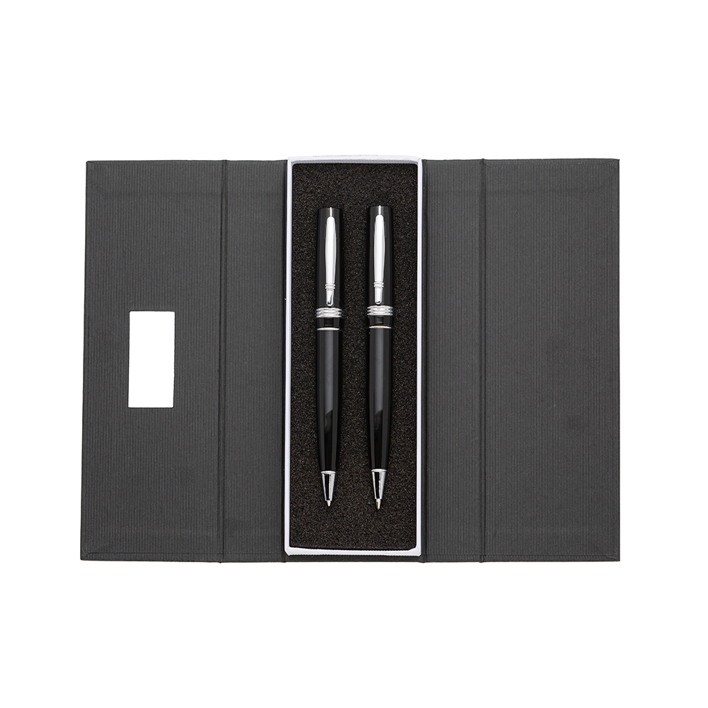 - Huble Brindes Corporativos Conjunto Caneta e Lapiseira Metal - HUBZB-182PAR - Imagem 2