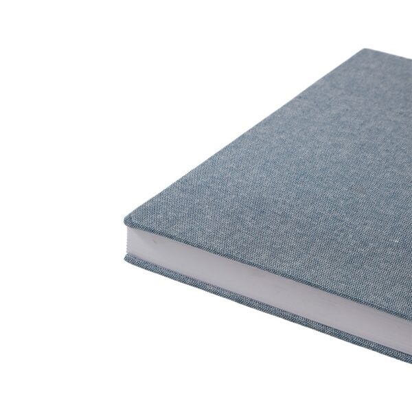 Brinde corporativo agenda anual azul com silk screen