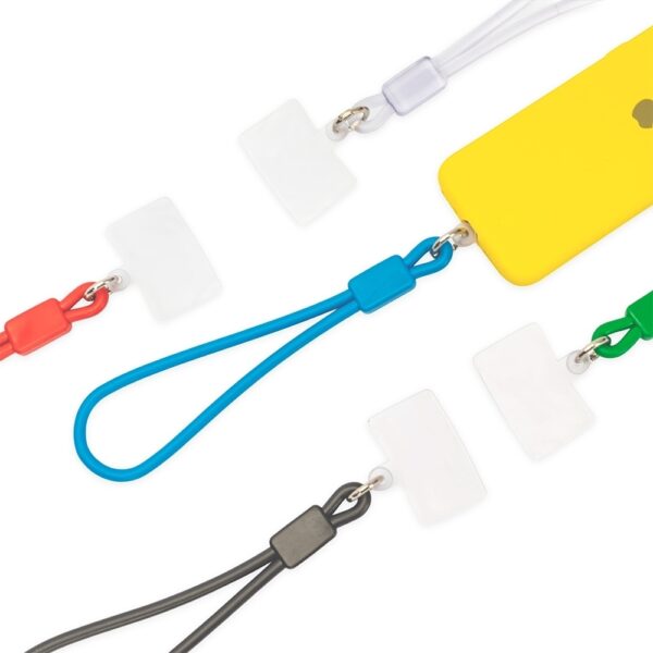 Pulseira antifurto personalizada para celular com silk