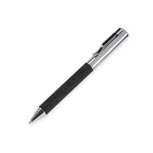 Kit papelaria corporativa caderno caneta silk UV preto azul