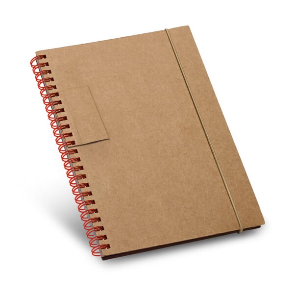 Caderno B6 azul claro personalizado transfer brinde corporativo