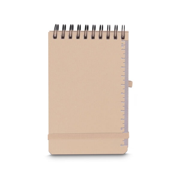 Caderno corporativo preto com impressão silk logo