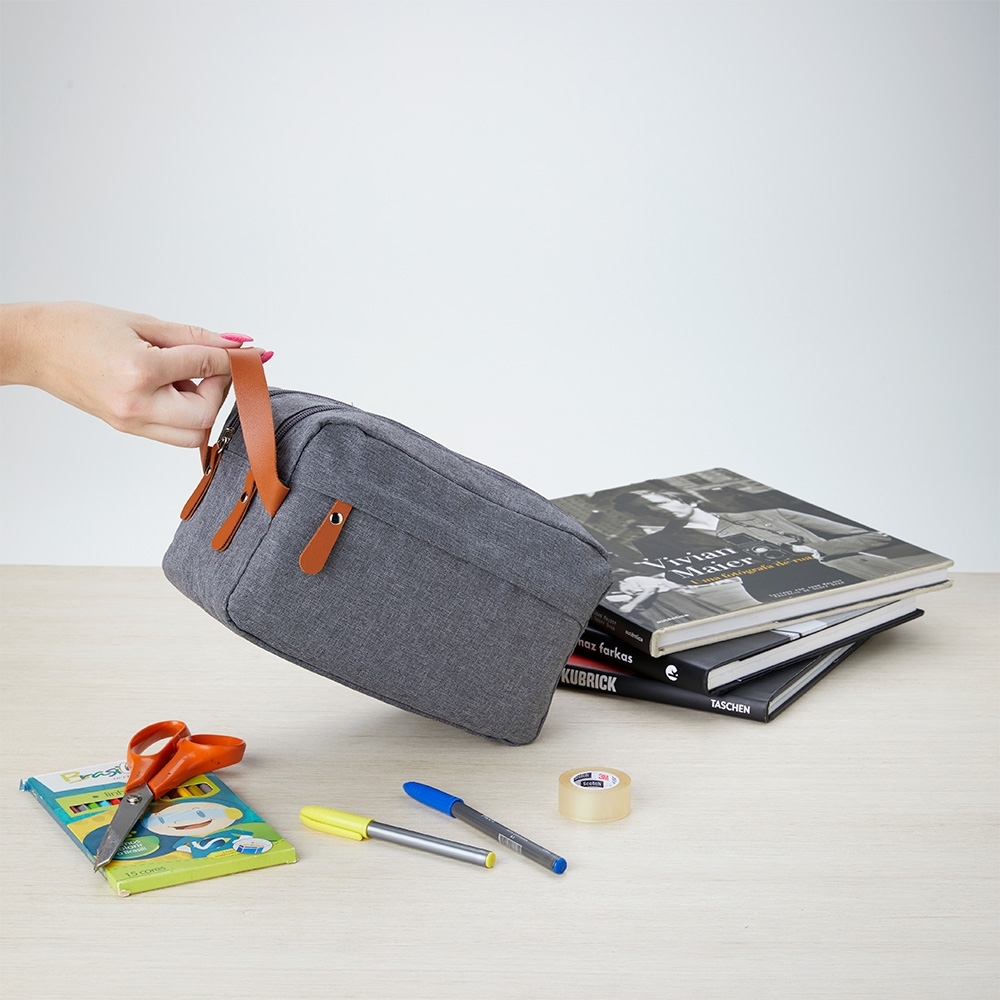 - Huble Brindes Corporativos Necessaire Personalizada Poliéster - HUBZB-18753 - Imagem 7