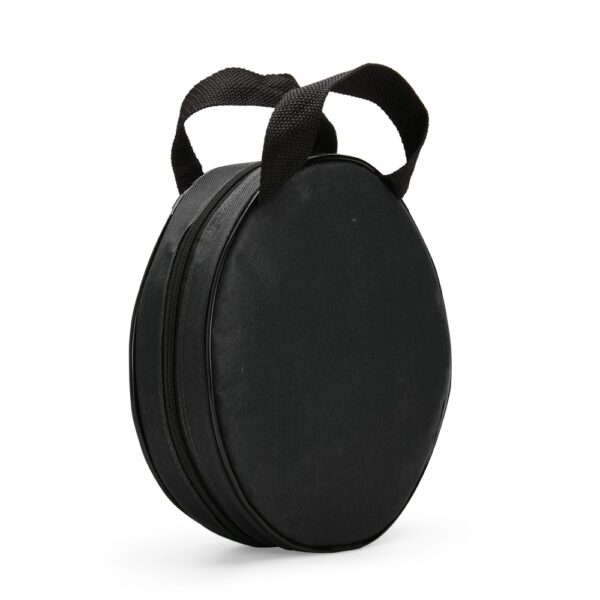 Brinde porta-pratos poliéster gravação silk preto