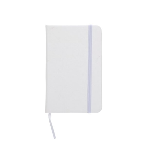 Caderno Personalizado Tipo Moleskine Couro Sintético com Pauta 14,4x8,8cm
