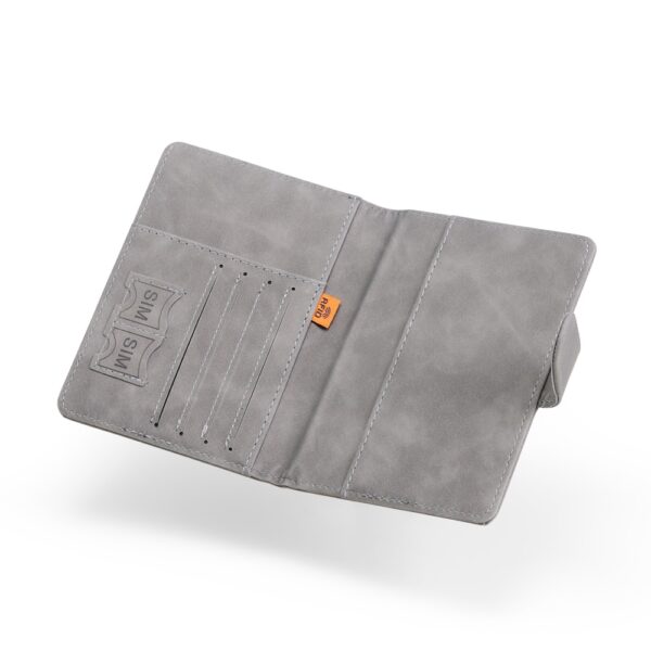 Kit viagem porta passaporte preto personalizado com logo