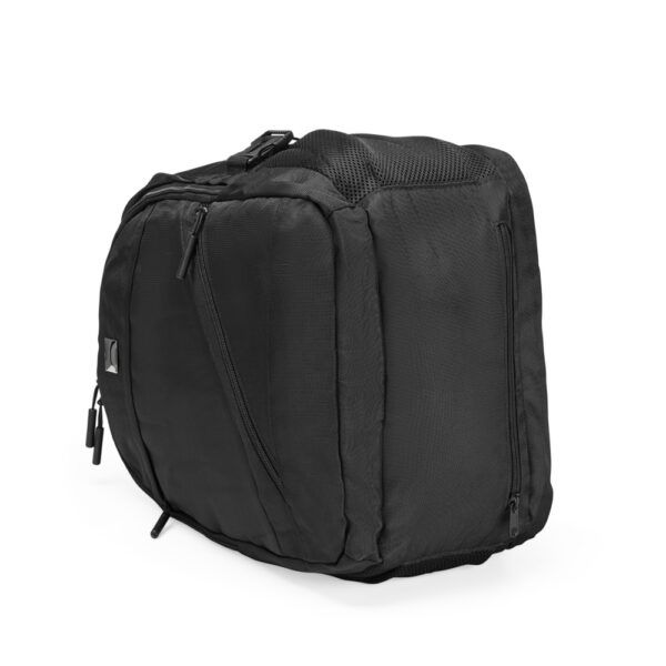 Mochila preta 23L com placa de metal personalizada
