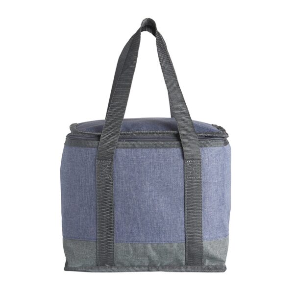 Bolsa térmica verde 12L com placa de metal personalizada