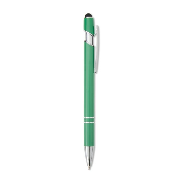 Caneta metal touch branca gravação UV digital empresa