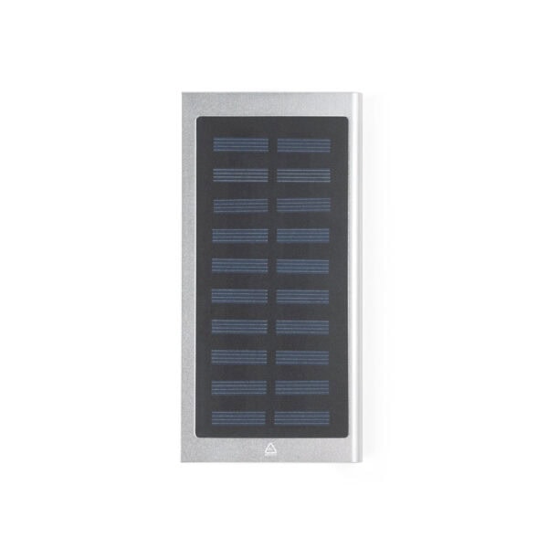 Power bank corporativo cromado satinado com gravação laser