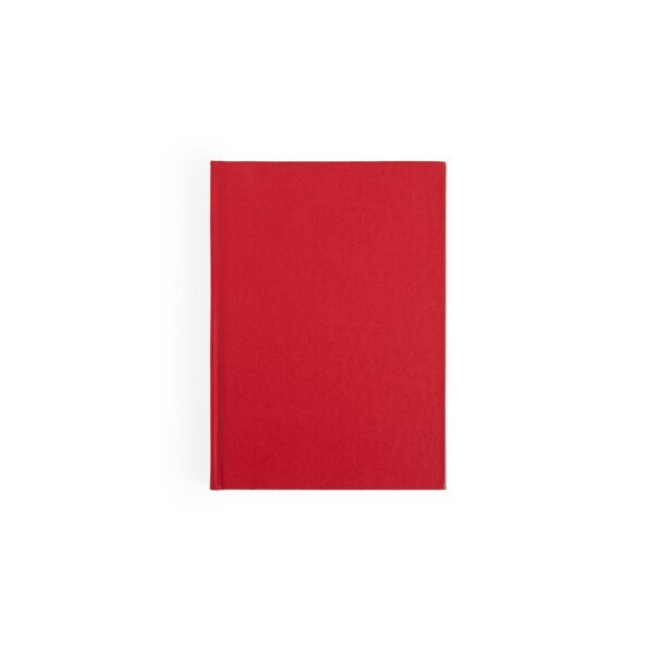 Agenda anual vermelha com logo silk corporativa