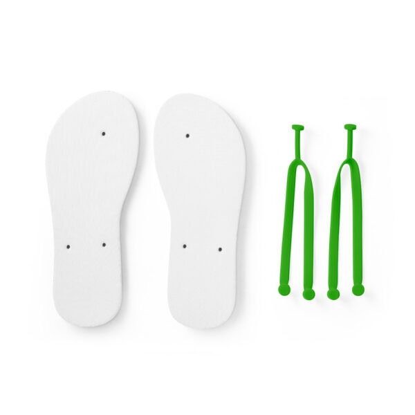 Brinde chinelo branco sublimação personalizado corporativo