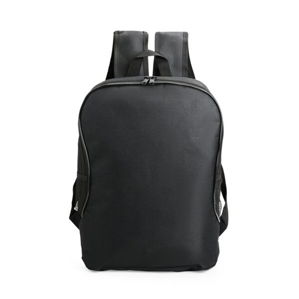 Mochila com logo empresa poliéster resistente 18 litros preta
