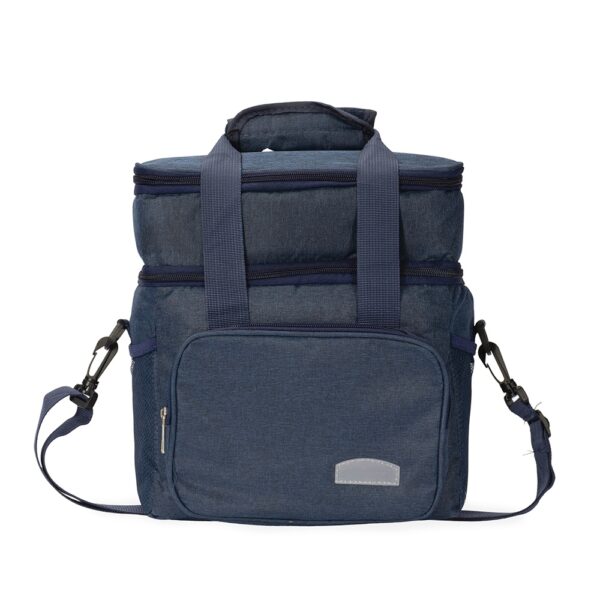 Bolsa térmica preta personalizada silk screen corporativa