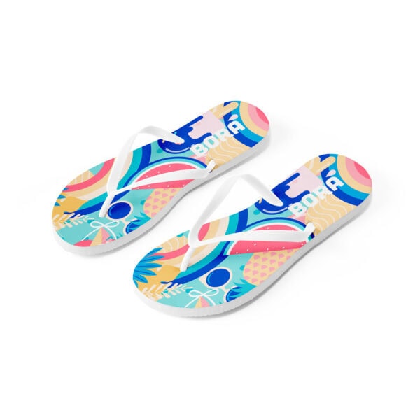 Chinelo EVA amarelo com logo sublimação brinde promocional