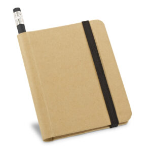 Caderno Ecológico Personalizado Papel Reciclado sem Pauta Capa Dura 10,5x8,2cm