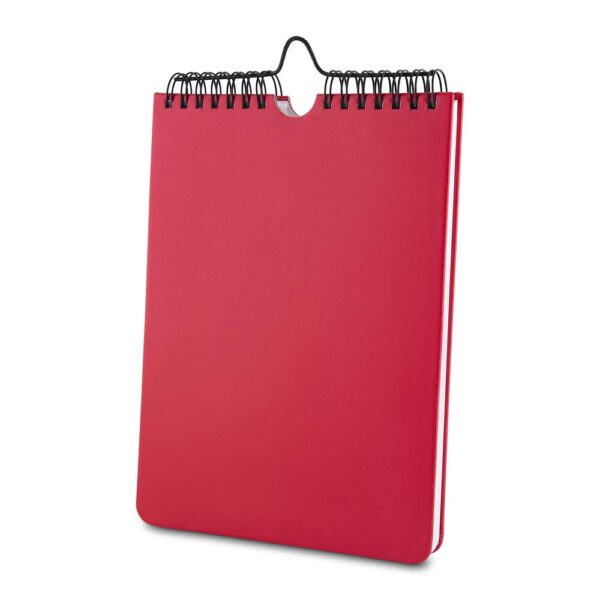 Caderno planner azul com logo empresarial silk 22x15cm