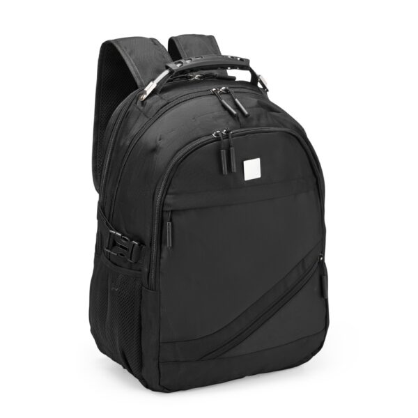 Mochila personalizada Jacquard 23L preta corporativa