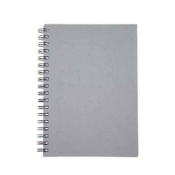Caderno corporativo cromato azul gravação silk logo
