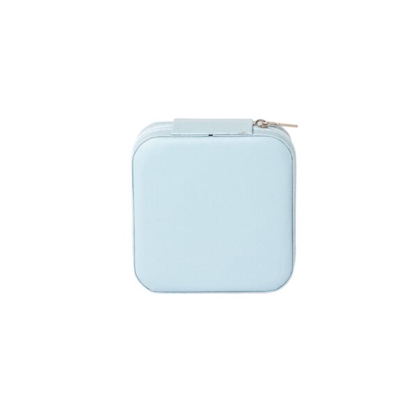 Necessaire porta joias azul claro com logo empresa