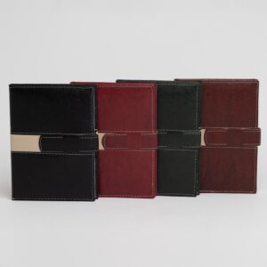 (20x14 cm) | Agenda Personalizada Diária Anual Fecho Couro - HUBZB-13919