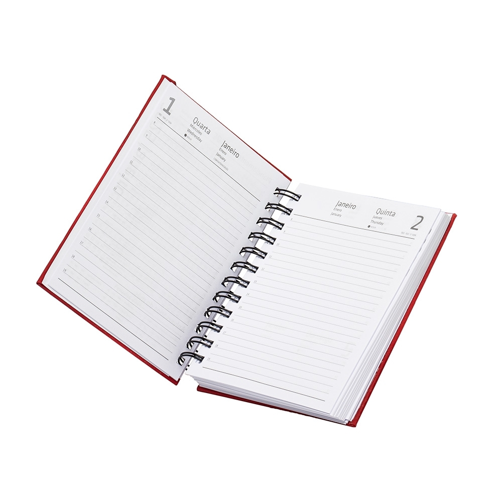 - Huble Brindes Corporativos (17x12 cm) | Agenda Personalizada Anual Emborrachada - HUBZB-14931 - Imagem 5