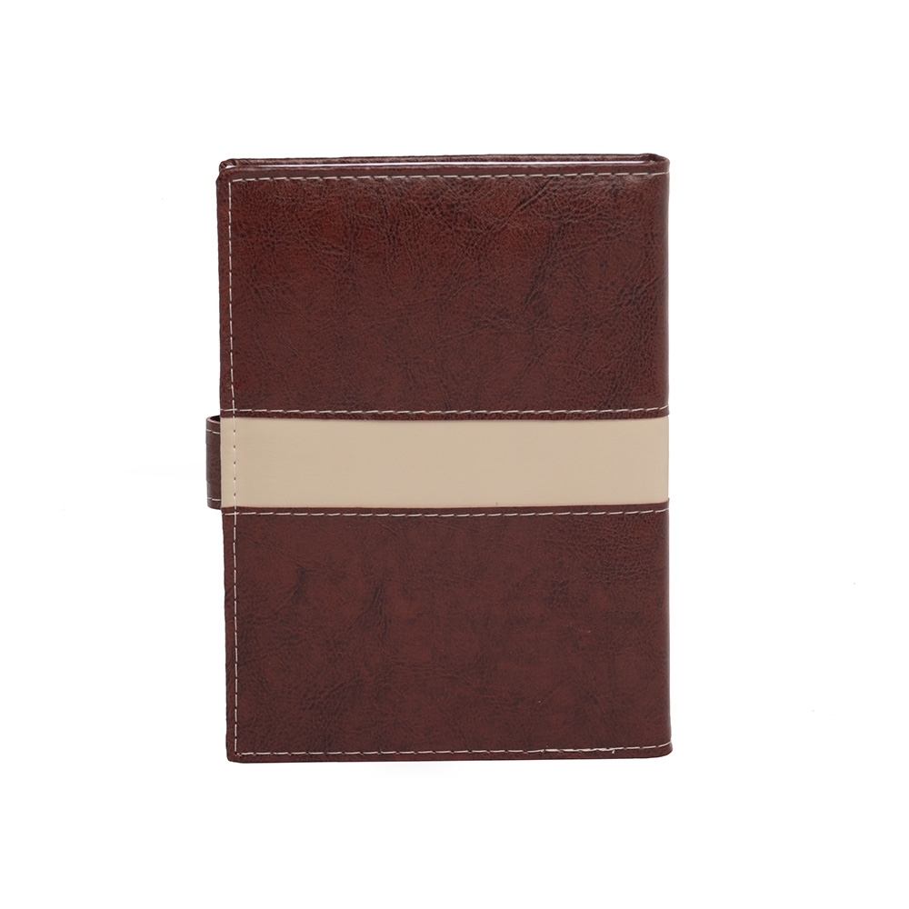 - Huble Brindes Corporativos (20x14 cm) | Agenda Personalizada Diária Anual Fecho Couro - HUBZB-13919 - Imagem 3