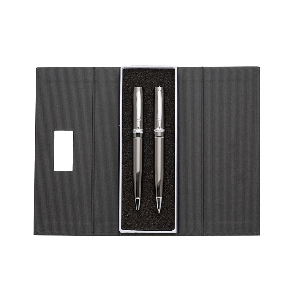 - Huble Brindes Corporativos Conjunto Caneta e Lapiseira Metal - HUBZB-182PAR - Imagem 4