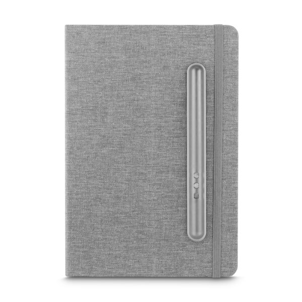 Caderno preto corporativo silk brindes empresariais