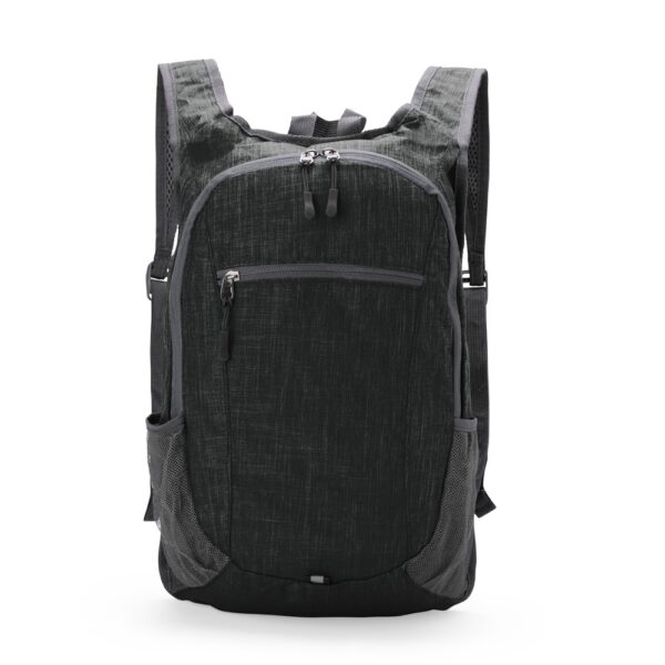Mochila dobrável azul corporativa estampa personalizada