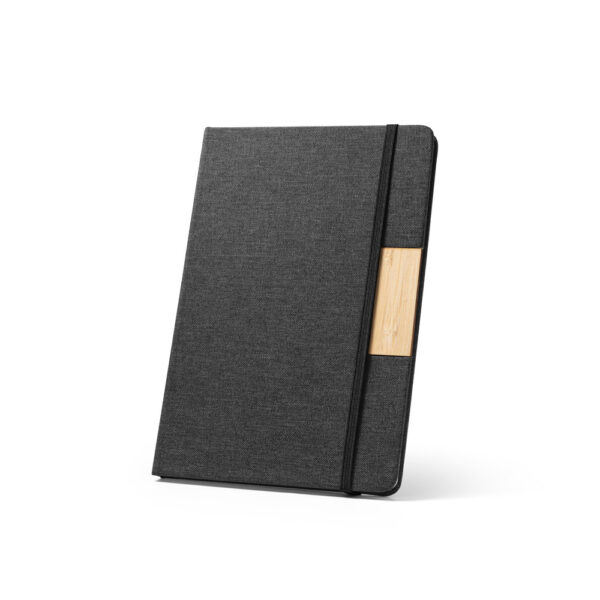 Brinde ecológico caderno azul marinho personalizado logo
