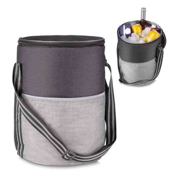 Bolsa térmica personalizada silk screen cinza para empresas