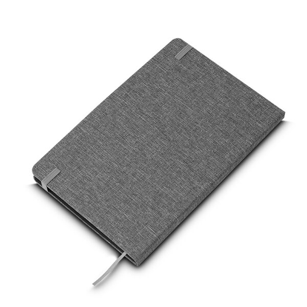 Caderno personalizado preto silk para eventos empresa
