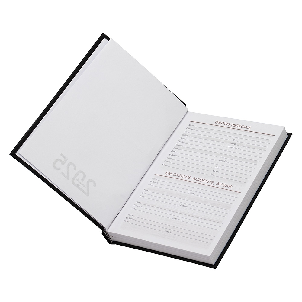 - Huble Brindes Corporativos (20x14 cm) | Agenda Personalizada Anual Cromato - HUBZB-14928 - Imagem 3