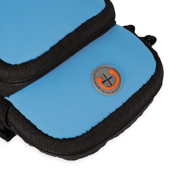 Braçadeira corporativa preta neoprene personalizada silk