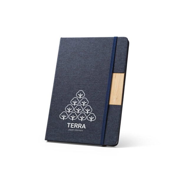 Brinde sustentável caderno cinza escuro personalizado laser