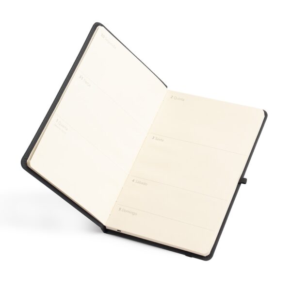 Planner corporativo emborrachado vermelho gravação UV