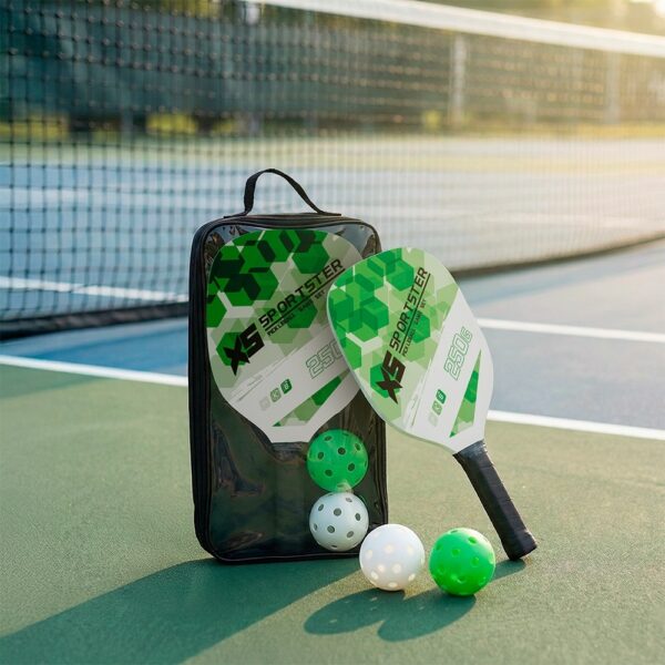 Conjunto pickleball brinde corporativo silk 6 peças azul