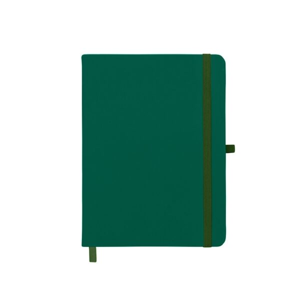 Caderno Personalizado Tipo Moleskine Emborrachado com Pauta Porta Caneta 17,7x13,3cm