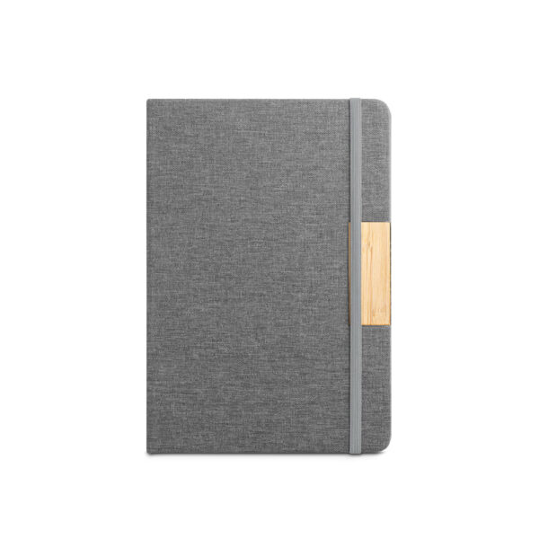 Brinde verde escuro caderno A5 reciclado gravação logo