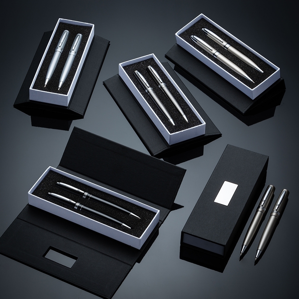 - Huble Brindes Corporativos Conjunto Caneta e Lapiseira Metal - HUBZB-182PAR