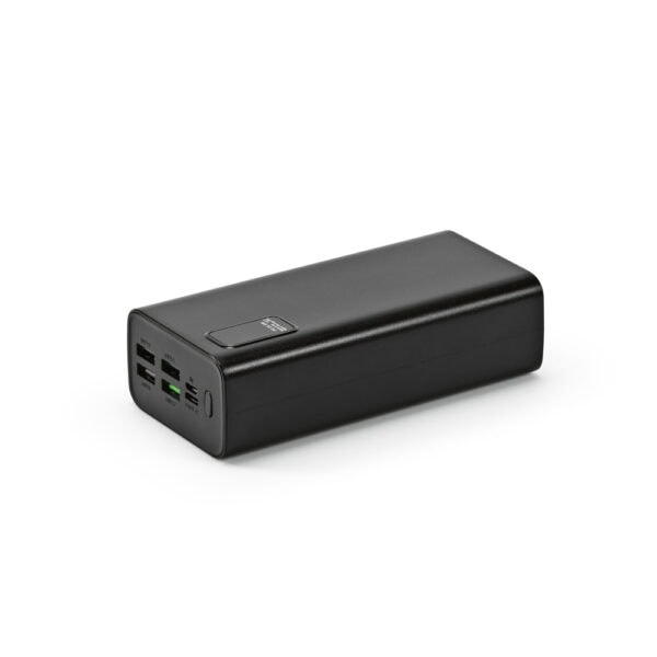 Power bank 30000mAh preto personalizado para brindes B2B