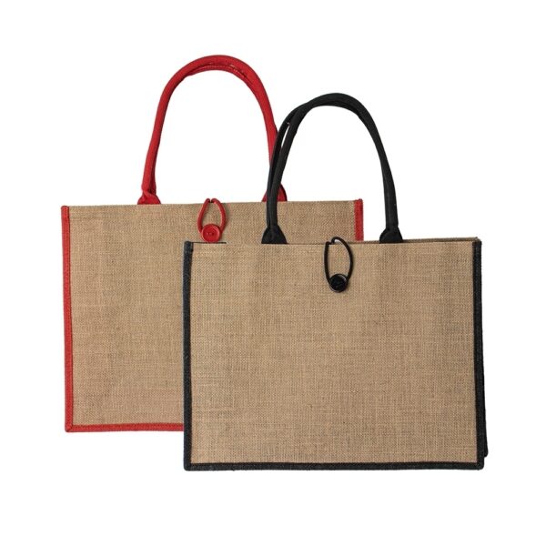 Sacola personalizada juta ecobag corporativa com logo